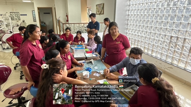 Hands-on demonstration of impression making and implant placement on cast